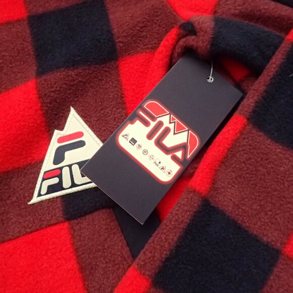 Fila Mens Woodlands Micro Fleece Lumber Jacket Checkered Flannel - Picture 6 of 8